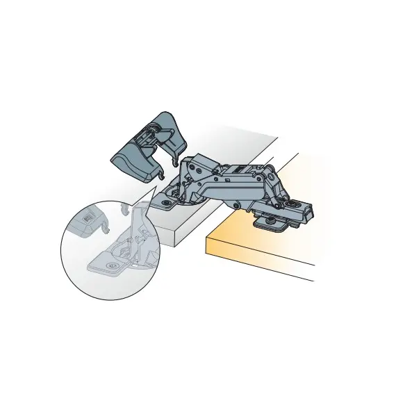 Доводчик (демпфер) мебельный Titus Glissando TL 170 механизм мягкого закрывания петли. Арт: 951-0F15-650-00 - 40