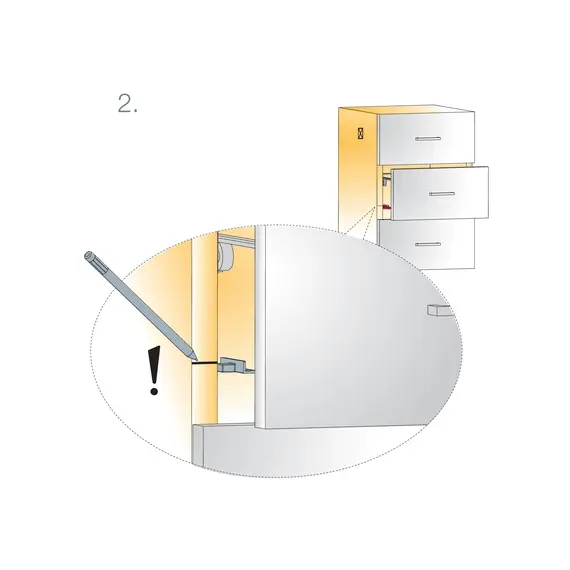 Демпфер мебельный Titus Titusoft MD для металлических ящиков. Арт: 973-0X39-380-01 - 7