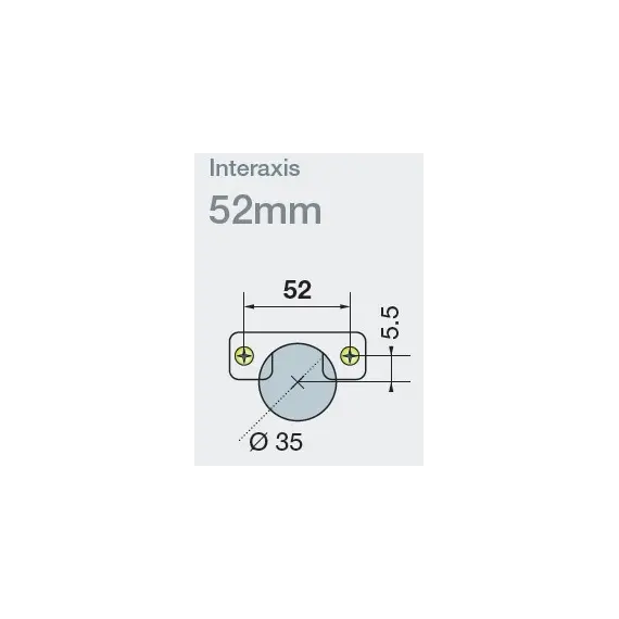 Петля T-type 170/52/0 мм арт.702-0EM0-054-00 - 21
