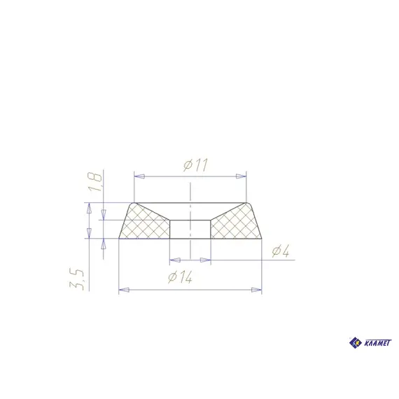 Шайба мебельная бук - 21