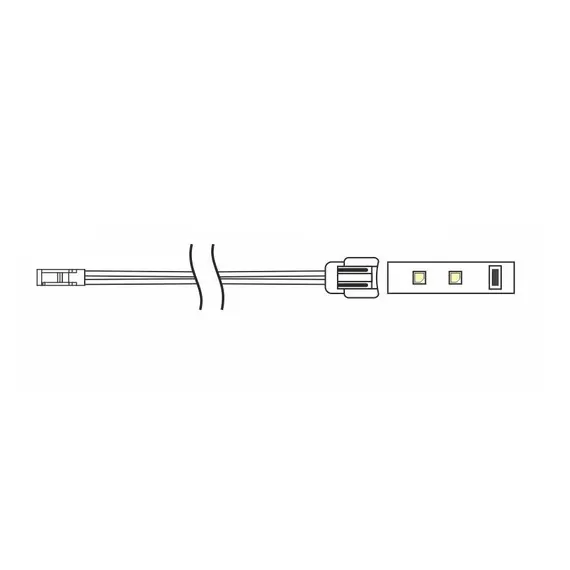 Коннектор для LED ленты 8 мм, провод 2 м, мини-штекер арт.M0-LF08-2M-D2M - 31