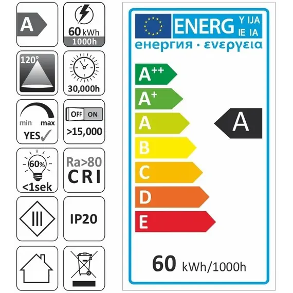 LED лента PREMIUM 600 LED 2835 IP20 8 мм 3000К/6000К 60W/5m арт.R-2835-600-20-BIK-02 - 85