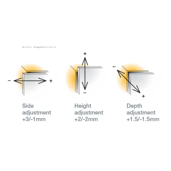 Петля мебельная Titus S-Type Plus PUSH 90 градусов 110/45/0 мм. арт.915-0Z85-050-ST - 12