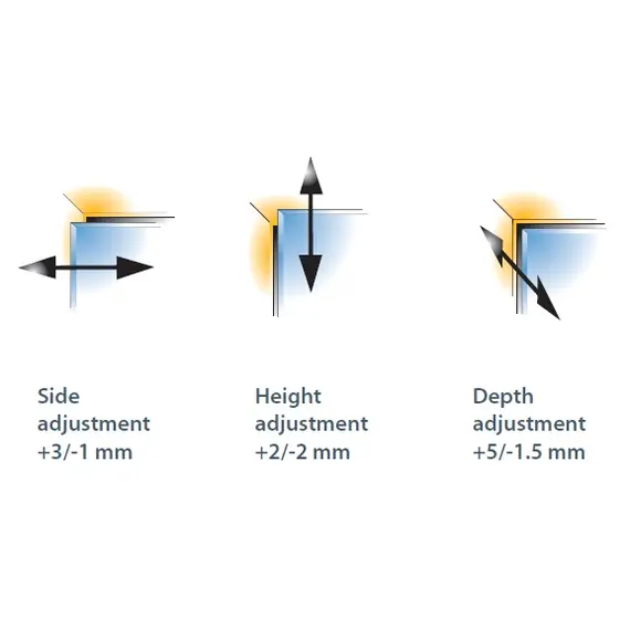 Петля мебельная Titus S-Type для фальшпанели стеклянных фасадов 110/18 мм. Арт: 248-0N27-850-0X - 24