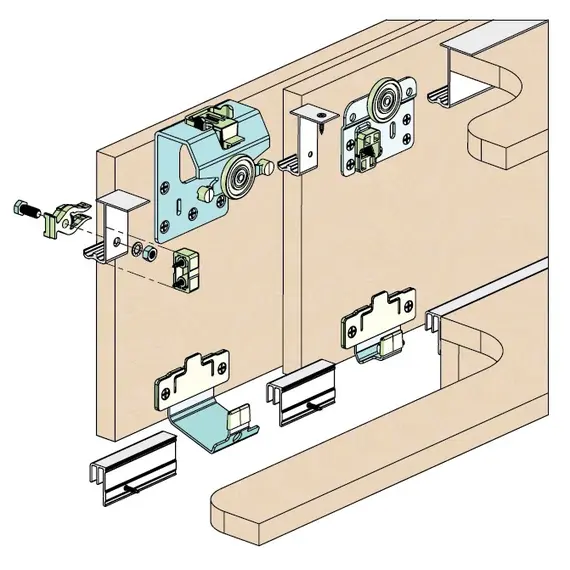 Профиль верхний для раздвижных систем RAM 1000 мм (алюм.) RAM.B1000 - 2