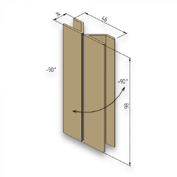 Цокольная заглушка "Мультиугол" 100мм, Белый, к-т из 2-х шт. арт.ЦЗМУ100б-К1