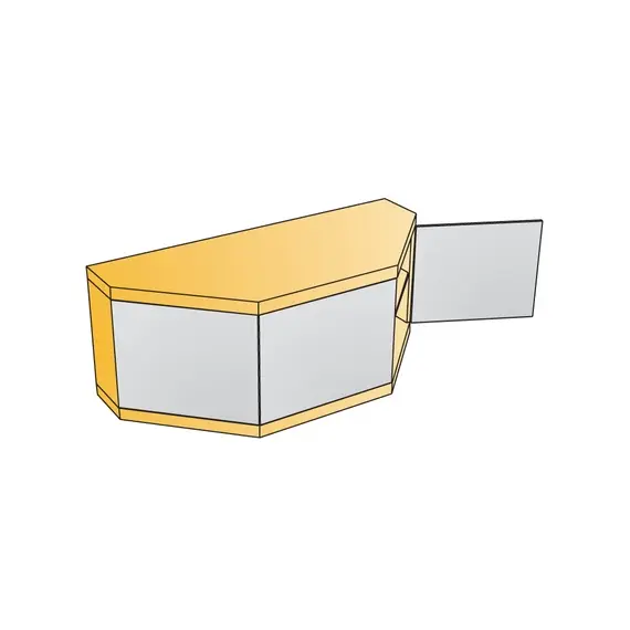 Петля мебельная Titus B-Type угловая 45 градусов 110/48/18 мм. Арт: 248-0L28-050-TL - 35