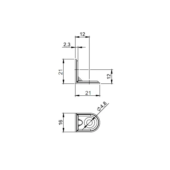 Уголок крепежный арт.217.0017.40 - 4