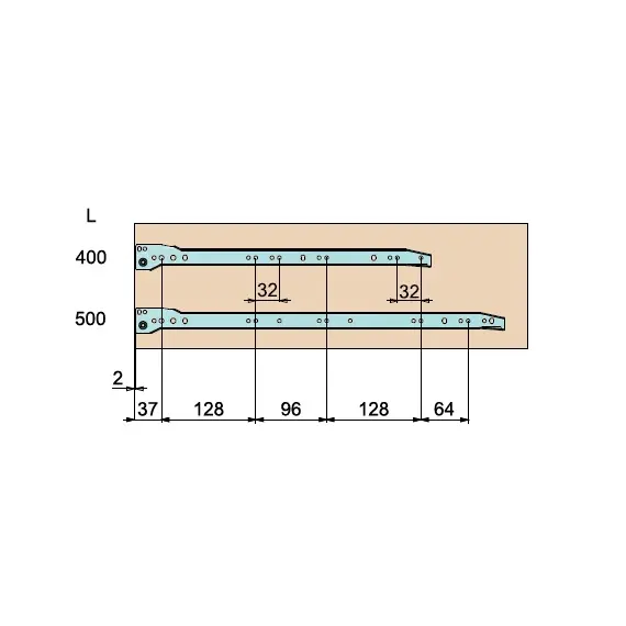 Метабокс METAL BOX ECO 150х400 мм, белый арт.7150.400.01 - 4