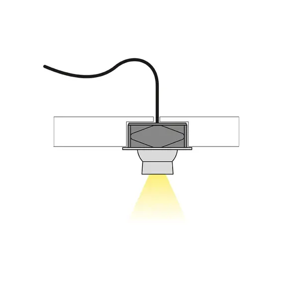 Светильник EYE LED 6000K черный, 2м провод арт.EYE-LED-CZ-60K-1-WG - 2