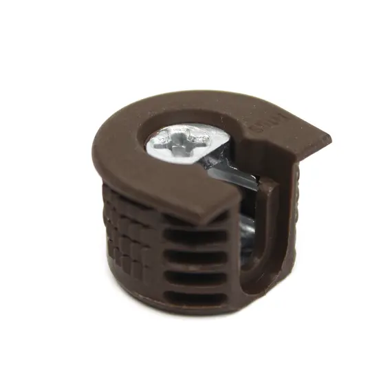 Эксцентрик мебельный забивной Titus System 6 для плиты 18 мм коричневый. Арт: 006387-831-001