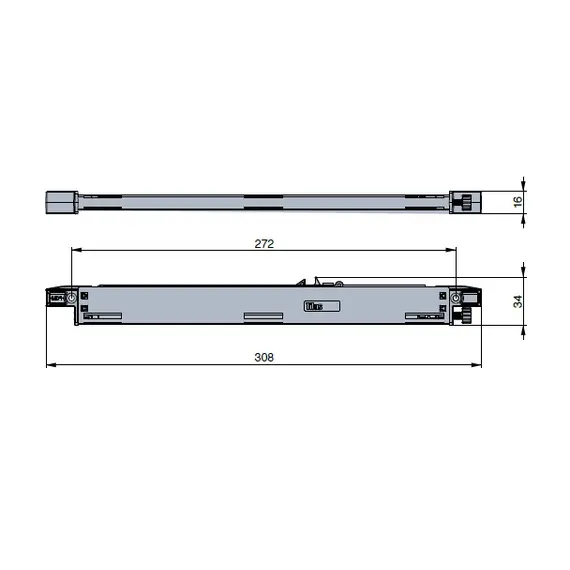 Комплект механизма Tacto Slimline Push Opening арт.655-9152-040-K1 - 54