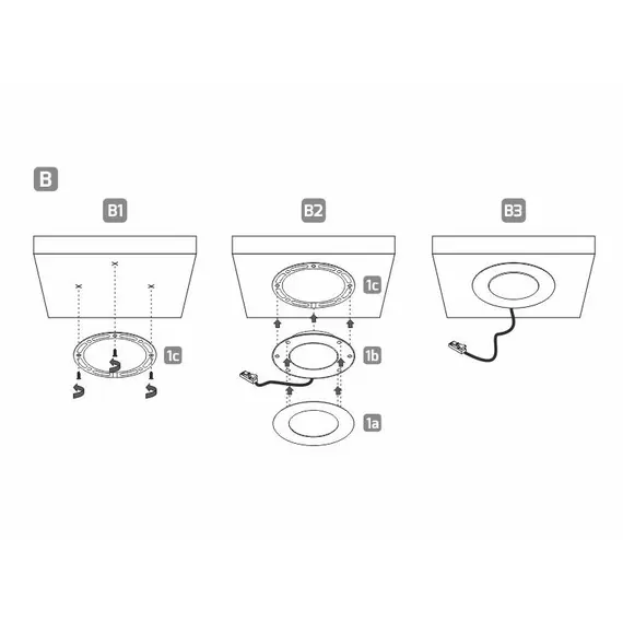 Светильник LED MAGNETO 2,6W 12VDC 4000K, провод 2 м, белый арт.MAGNETO-BI-40K-01 - 72