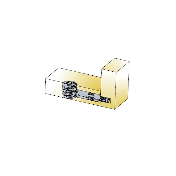 Дюбель мебельный Titus System 5 Quickfit TL5 5x34 мм. Арт: 009652-956-001 - 2