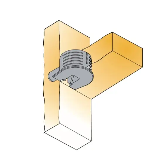 Эксцентрик мебельный полкодержатель Titus System 6 Quickfit-Expando Wedgefix для плиты 16 мм коричневый. Арт: 006473-831-001 - 90