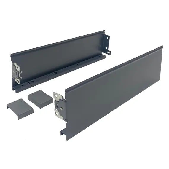 Боковые стенки ящика для направляющих CUBO, 250 мм, h=128 мм, антрацит арт.681-5250-7012