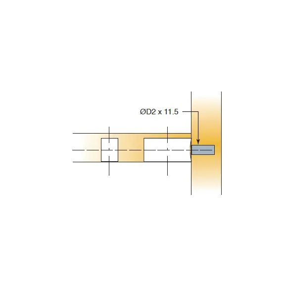 Дюбель мебельный Titus System 6 Quickfit-Expando темно-серый 5x11,5 мм. арт. 006576-880-001