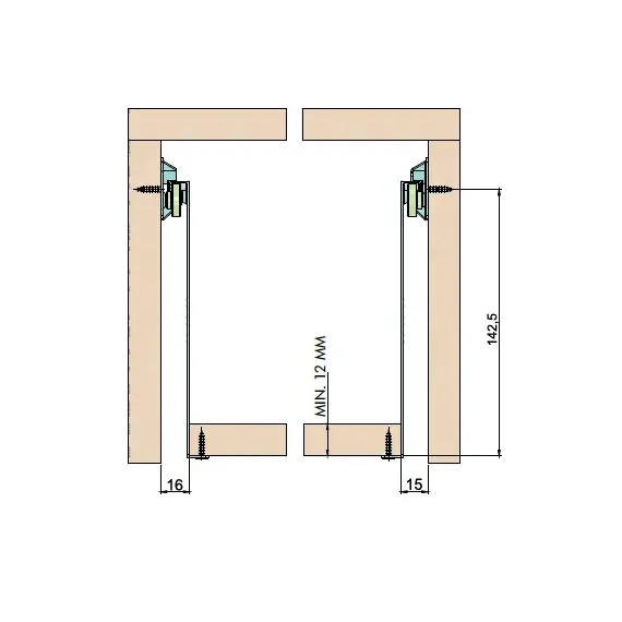 Метабокс METAL BOX ECO 150х500 мм, белый арт.7150.500.01 - 1