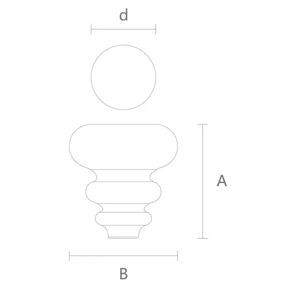 Точеная мебельная ножка MN-085 арт.MN-085-02 - 1