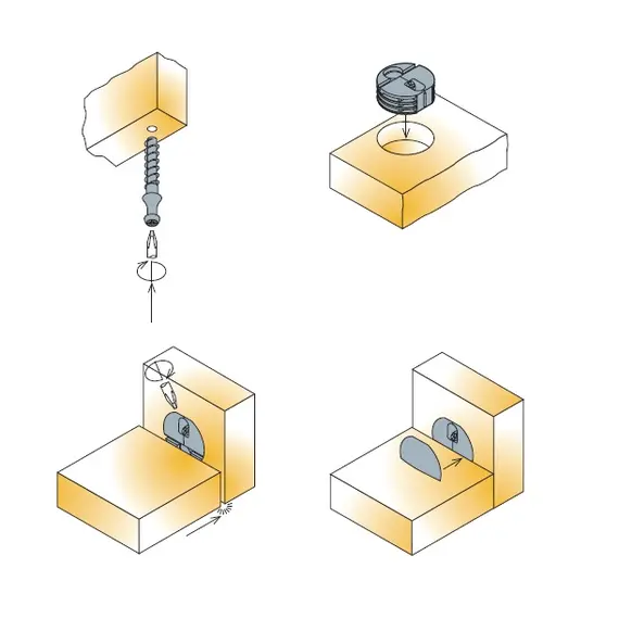 Заглушка эксцентрика SYSTEM 3 светло-серый арт.003150-882-001 - 1