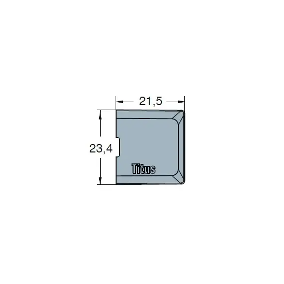 Заглушка к эксцентрику SYSTEM 6, черный арт.006596-068-001 - 1