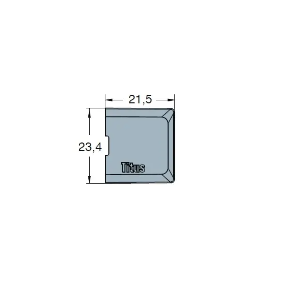 Заглушка к эксцентрику SYSTEM 6, никель арт.006596-847-001 - 1
