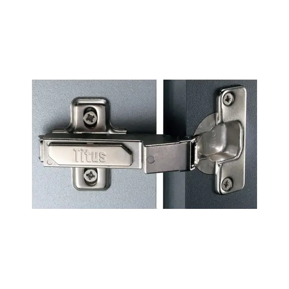 Петля мебельная Titus S-Type угловая 24 градуса 110/48/9 мм. Арт: 248-0V45-050-ST - 1
