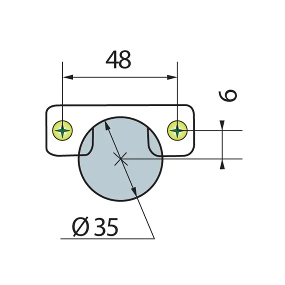 Петля T-Type для фальшпанели 110/48/17 мм арт.702-0A97-650-00 - 3