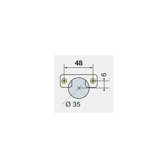 Петля T-type 110/48/5 мм Touch Opening арт.704-0673-054-00 - 3
