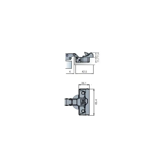 Петля T-type-i TeraBlack Glissando 110/45/17 арт.701-0DT0-956-00 - 6