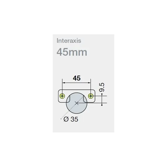 Петля T-type 110/45/17 мм Touch Opening арт.704-0662-054-00 - 3