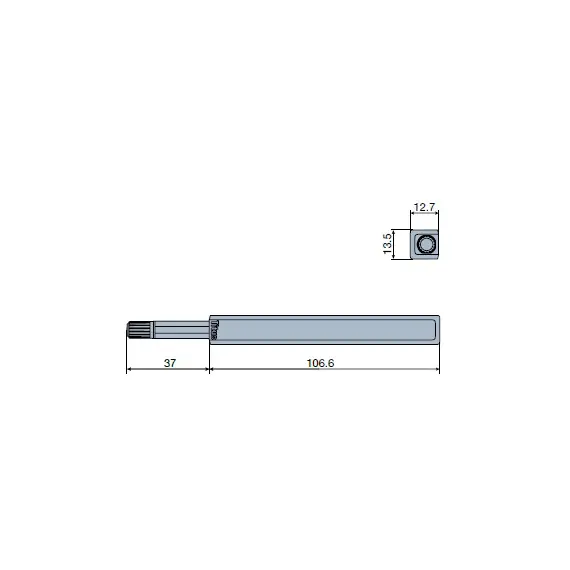 Толкатель Push Latch S3, с направляющей, антрацит арт.915-9278-383-00 - 2