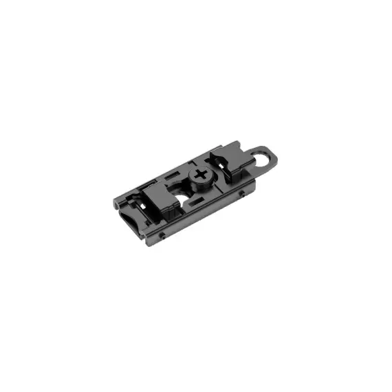 Планка для петли 896, высота 4 мм, линейная, 3D регулировка, Черный никель арт.896-0LA4-981