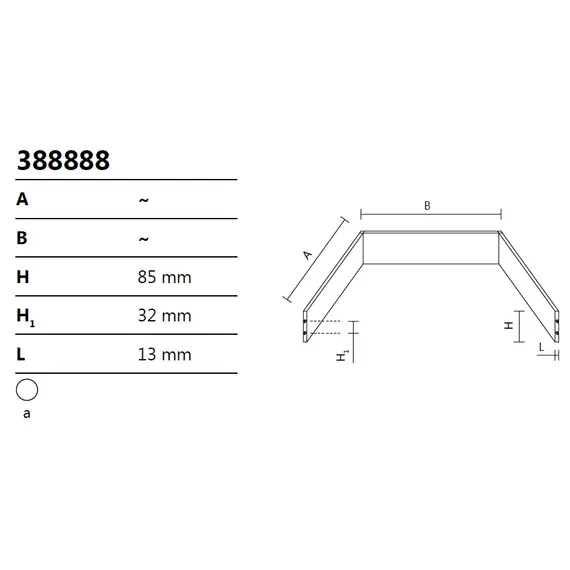 388888 Ящик-фолдинг выс.85 мм - 1