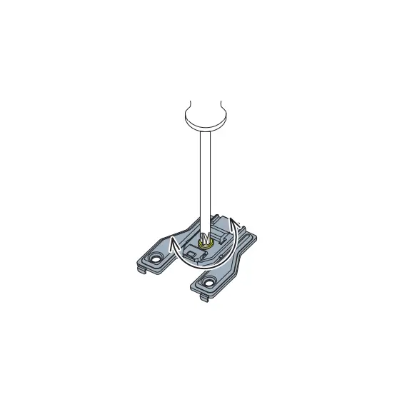 700-0NW0-054-00 Монтажная планка петли T-type F0 мм, регул. эксцентрик - 3
