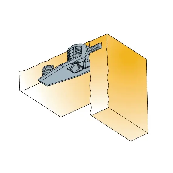 006985-877-001 Эксцентрик SYSTEM 6 Outrigger Side-entry 19 мм, установка сверху/сбоку, белый - 2