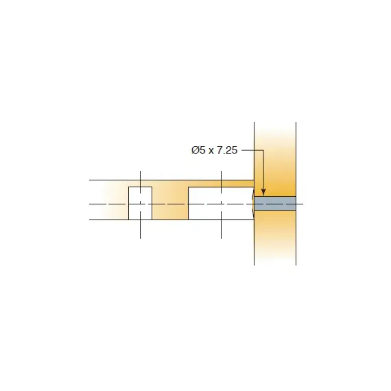 006627-880-001 Дюбель SYSTEM 6, Quickfit, d5x7,25 мм, темно-серый - 1