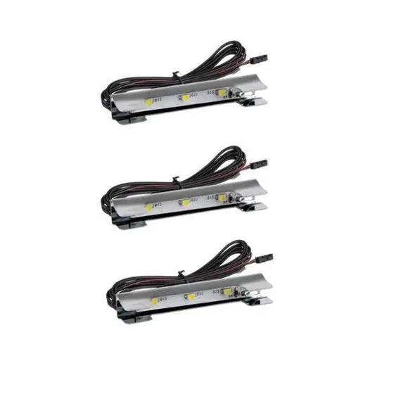ZZ-KLIP-LED-3PNI-M0S Светодиодный светильник Klips LED 3х0,25W/12VDC синий металлический с 2м проводом и мини коннектором