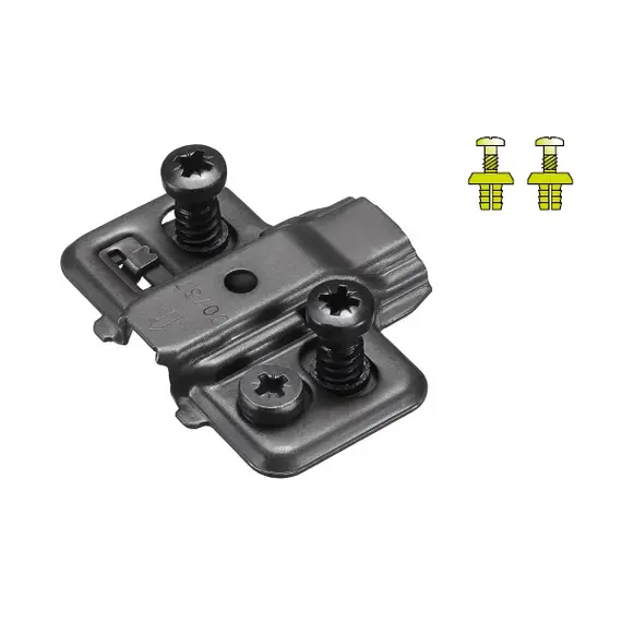 700-0KF0-956-00 Монтажная планка петли T-type TeraBlack F0 мм крест. с дюбелем 5x10,5 мм