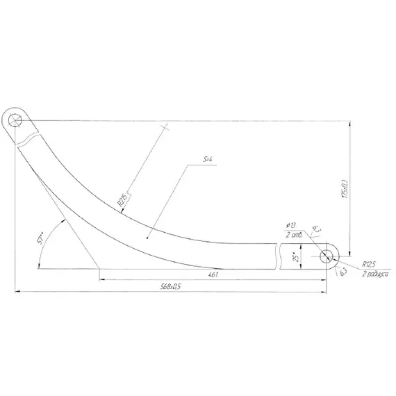 Сабля, крашеная - 1