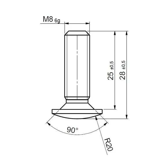 310H208025Z Винт M8 X 25