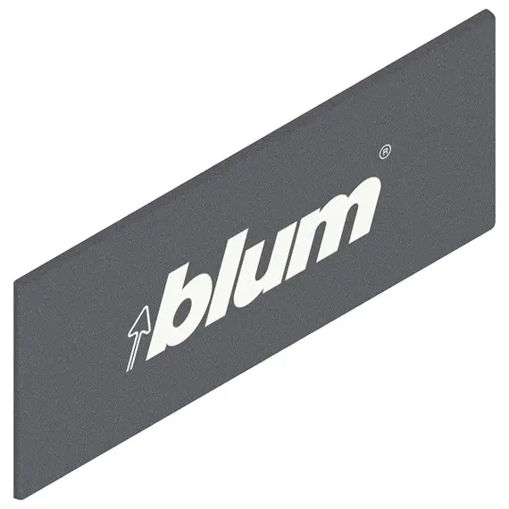ZAA.532C.BL R7037 Заглушка TANDEMBOX с лого Blum, intivo/antaro, темно-серый