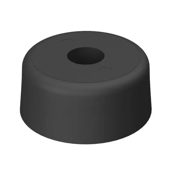 П-14/6 Опора мебельная, черный