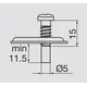 700-0NC3-054-00 Монтажная планка петли T-type F3 мм крест. с винтами 6,3х15 мм - 2