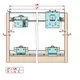 RAM.A21 Система раздвижных дверей RAM (комплект для 2-ух дверей) - 4