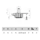 PI86ZZ Опора регулируемая Trio 20мм d14мм - 1