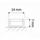 PROFIL-LINEM-CZ-1M-C Профиль для LED ленты PROFIL LINE MINI 1 м черный, черный рассеиватель - 1