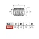 BU53ZL Футорка М10х16 мм (цинк) - 1