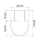 OP2-ZASL-INM-XL-CZ-01  Заглушка для PROFIL INLINE MINI XL, черная - 1