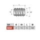 BU50ZL Футорка М6х15 мм (цинк) - 1